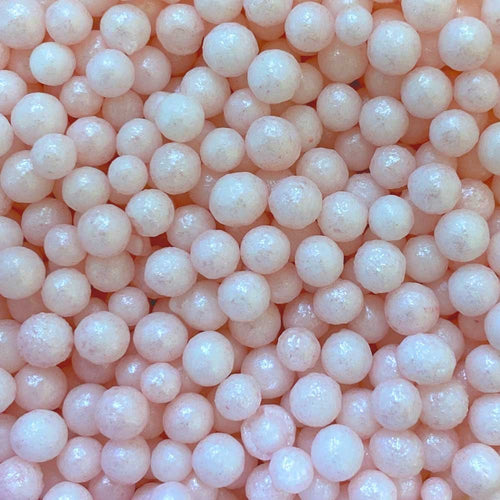 SUGAR SISTERS - Glimmer Pearls Pastel Pink Sml 4mm  80g