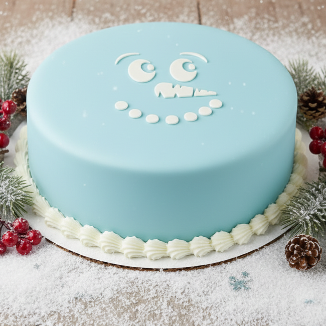 Mini Cookie / Bento & Cupcake Stencil - Snowman