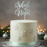 Silent Night Christmas Cake Topper