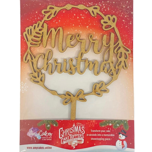 Merry Christmas Wreath Topper - SWEET STAMP
