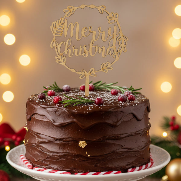 Merry Christmas Wreath Topper