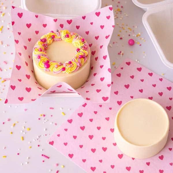 Pink Hearts Parchment Paper Pk 50  Sheets