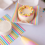 Rainbow Stripe Parchment Paper Pk 50  Sheets