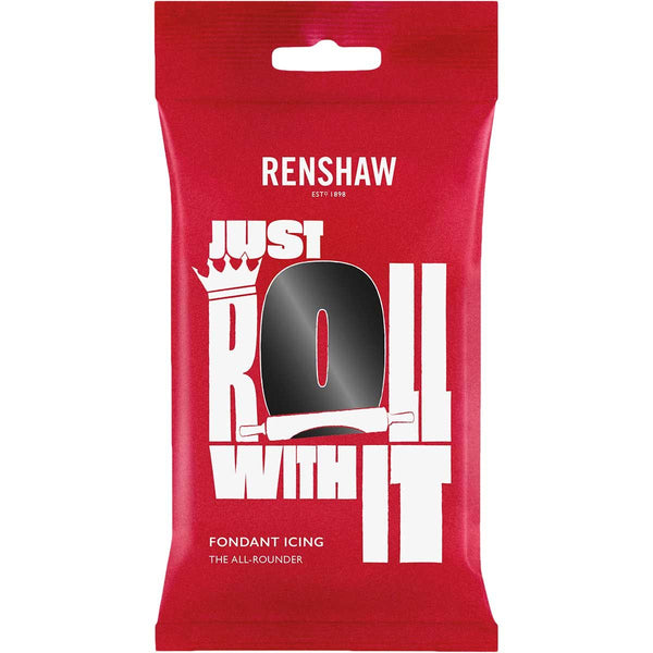 Renshaw Black "Just Roll with It" Sugapaste  1Kg