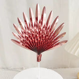 SUGAR SISTERS - Rose Gold Foil Paper Fan Pk 2