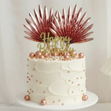 SUGAR SISTERS - Rose Gold Foil Paper Fan Pk 2