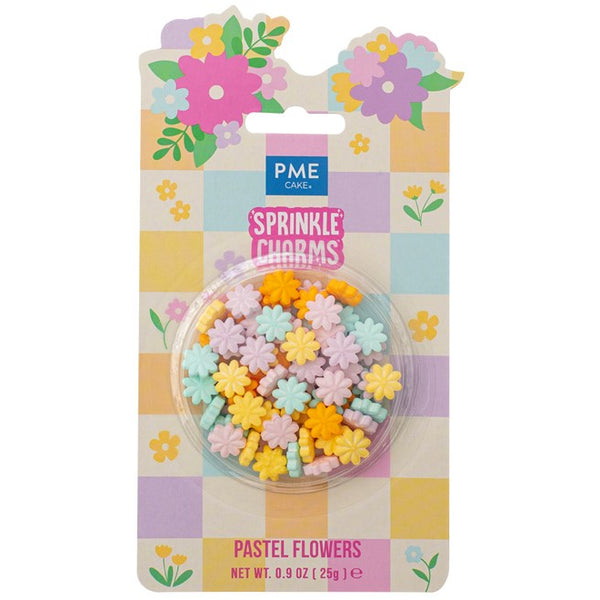 Pastel Flowers Sprinkle Charms 25g