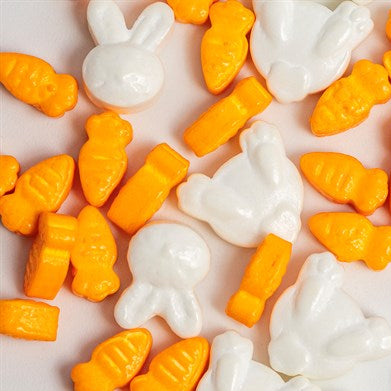 Bunnies & Carrots Sprinkle Charms 25g