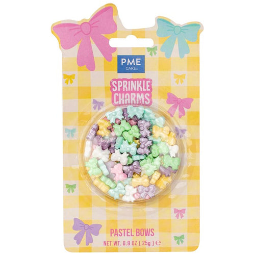 Pastel Bows Sprinkle Charms 25g