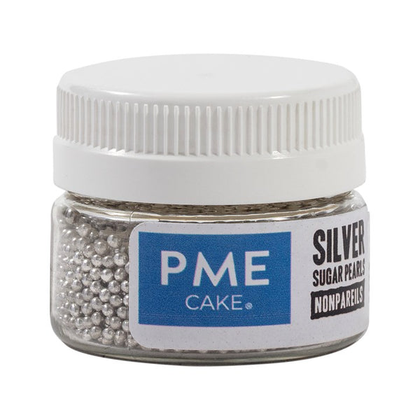 Silver Sugar Non Pareils 2mm  25g