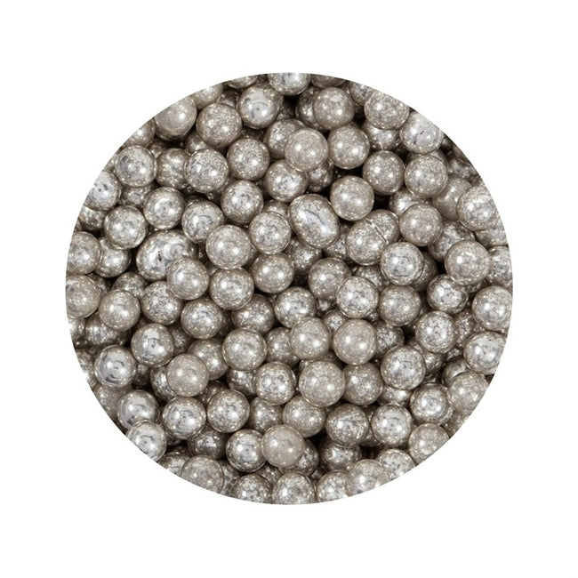 Silver Sugar Pearls 3mm  25g