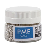 Silver Sugar Pearls 3mm  25g