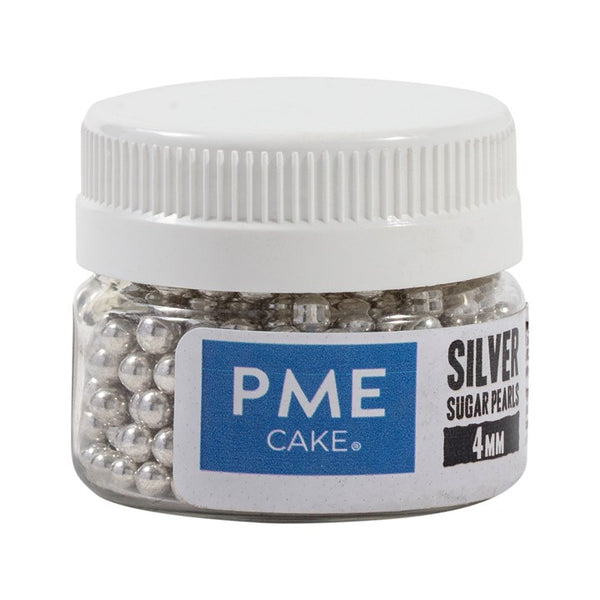 Silver Sugar Pearls 4mm  25g
