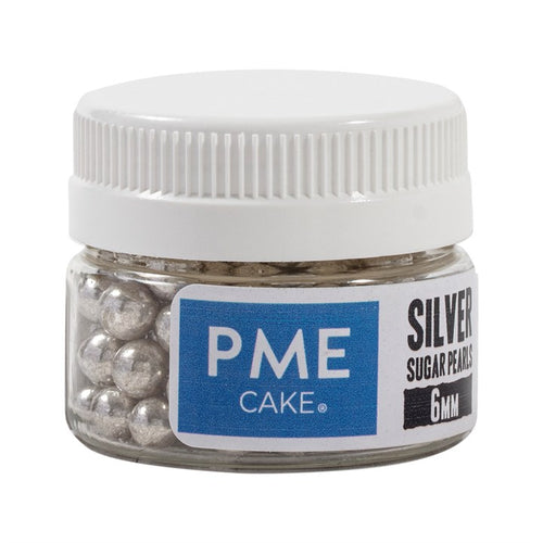 Silver Sugar Pearls 6mm  25g