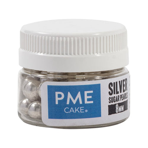 Silver Sugar Pearls 8mm  25g
