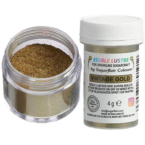 Vintage Gold Lustre Dust Sugarflair 4g