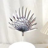 SUGAR SISTERS - Silver Foil Paper Fan Pk 2