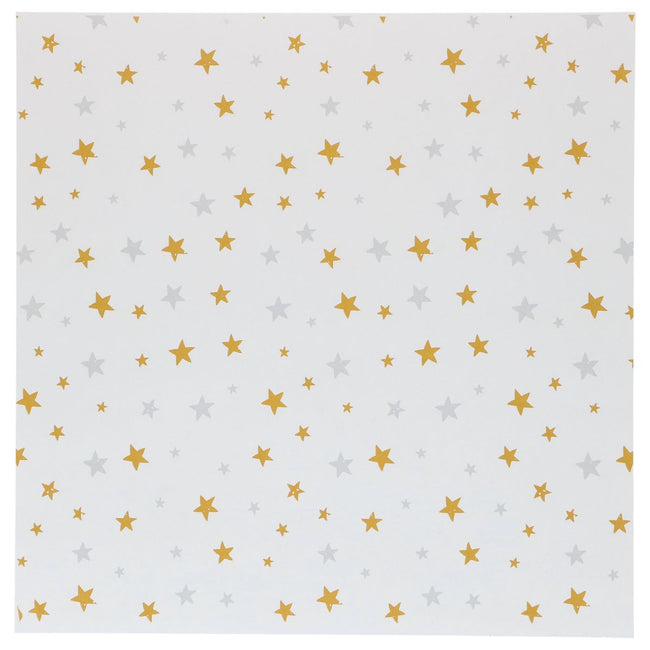 Gold & Silver Stars Parchment Paper Pk 50  Sheets