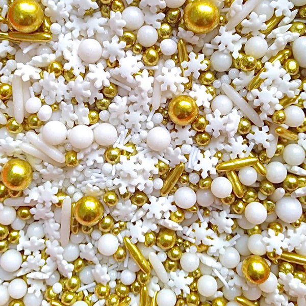 SUGAR SISTERS  -  Golden Snowfall Sprinkle Mix 80g