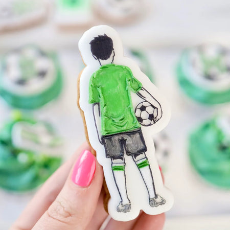 Mini Football Cookie & Cupcake Stencil  - SWEET STAMP