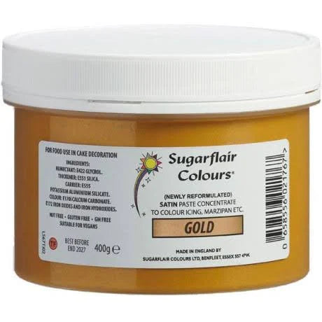 Gold Gel Paste SugarFlair 400g