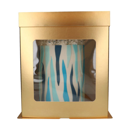 Tall Gold Box  8" x 8" x 9" ( 21 x 21 x 23.5cm)