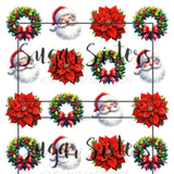 Traditional Christmas Edible Toppers - (20 Toppers)