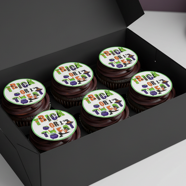 Trick or Treat  Edible Toppers - (20 Toppers)