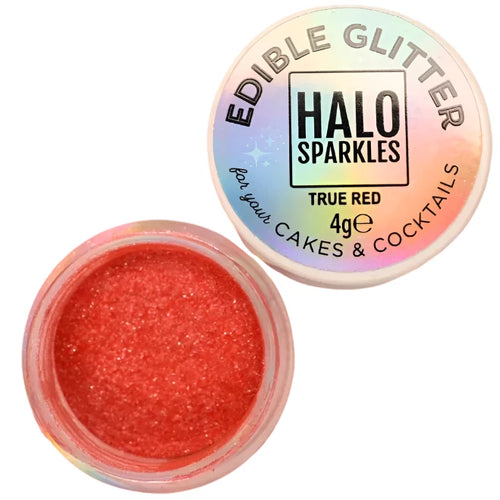 Edible Glitter True Red 4g HALO