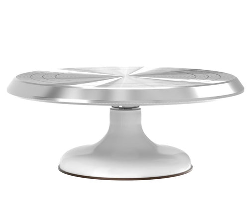 9 1/2" Aluminium Cake Turntable with Non-Slip Rubber Bottom