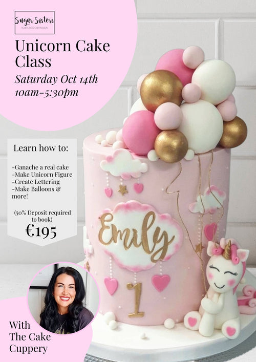 Unicorn  Cake Class Sat October 14th (REAL CAKE)(SOLD OUT)