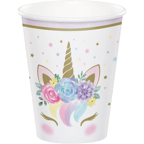 Unicorn Baby Paper Cups Pk 8