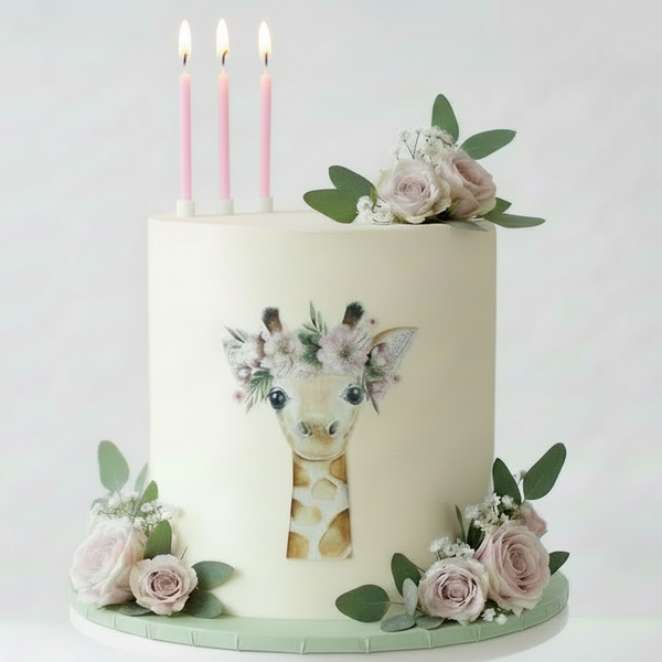 Baby Giraffe  Edible Decal - (1 Image 6.5" tall )