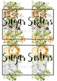 Safari Animals Banner  Edible Image