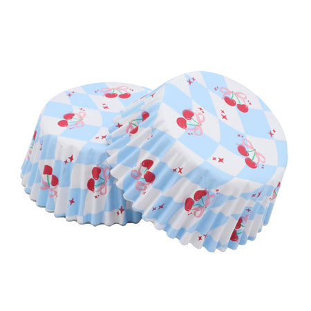 Tulip Muffin Cases  Cherry Checkerboard Pk  24