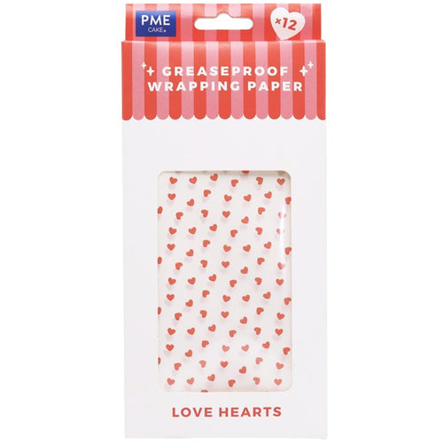 Valentines Parchment Paper Pk 12 Sheets