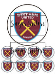 Westham United  Edible Topper - (1 x 6