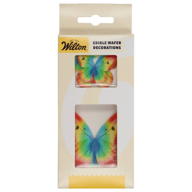 WILTON Wafer Butterflies Rainbow Set 8