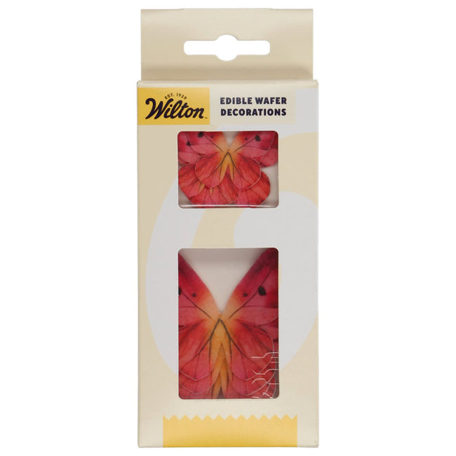 WILTON Wafer Butterflies Pink Ombre Set 8