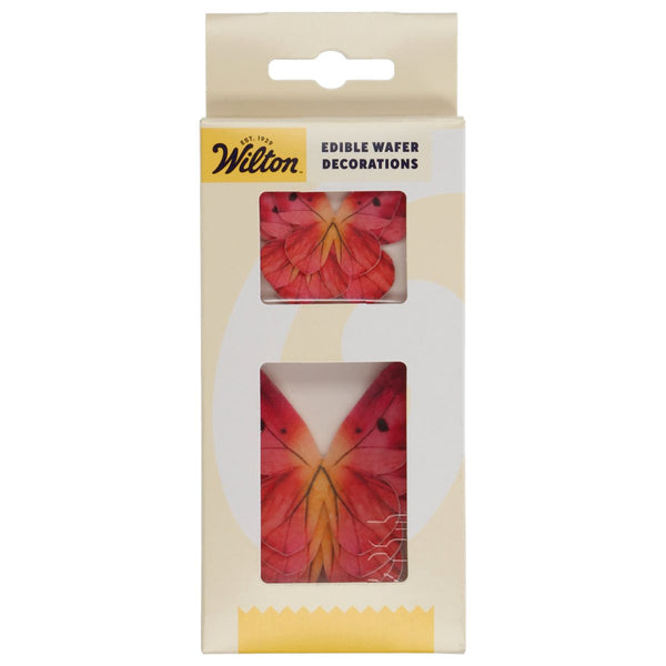WILTON Wafer Butterflies Pink Ombre Set 8