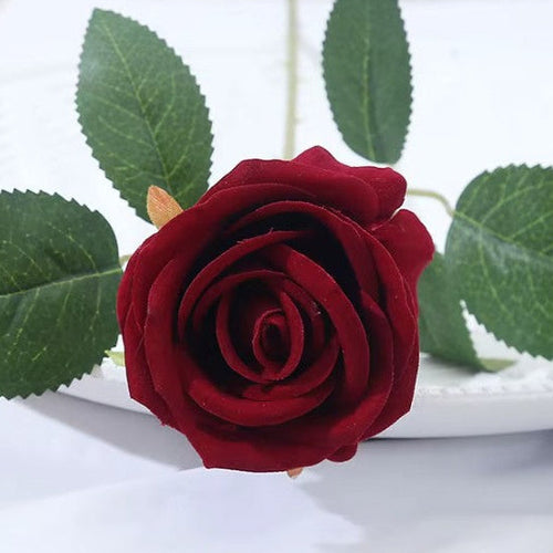 SUGAR SISTERS -  Rose 1 Stem - Burgundy