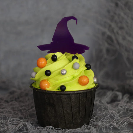 Neon Halloween  Edible Toppers - (20 Toppers)