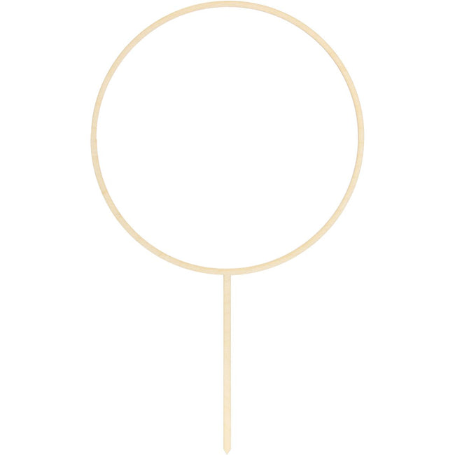 Wooden Cake Topper Hoop 24.5cm