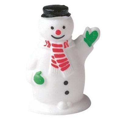 Waving Snowman Cake Topper Plastic