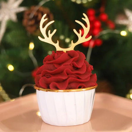 Christmas Tree Cupcake Topper Pk 6 - SWEET STAMP