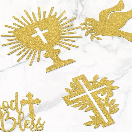 Communion Gold Picks Pk 24  DECO-CAKE