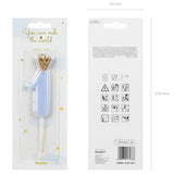 Crown Candle No 1 Blue 9.5cm
