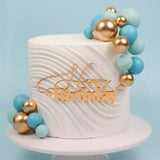 SUGAR SISTERS - Dark Blue, Light Blue,Gold & White Cake Ball Set Pk 32