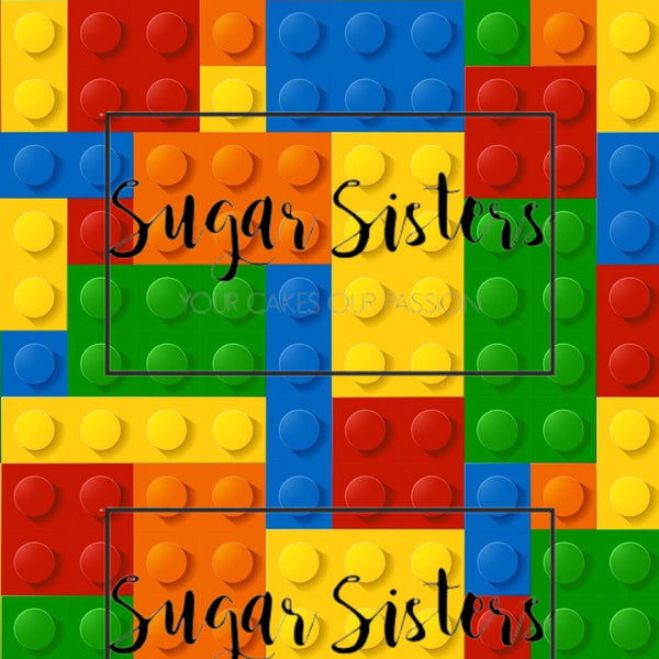 Building Blocks Wrap  Edible Image