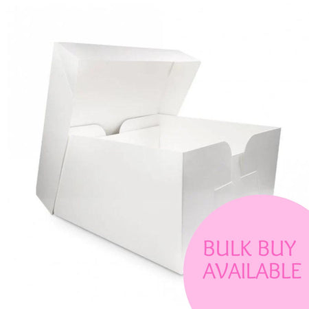 9" White Cake Box